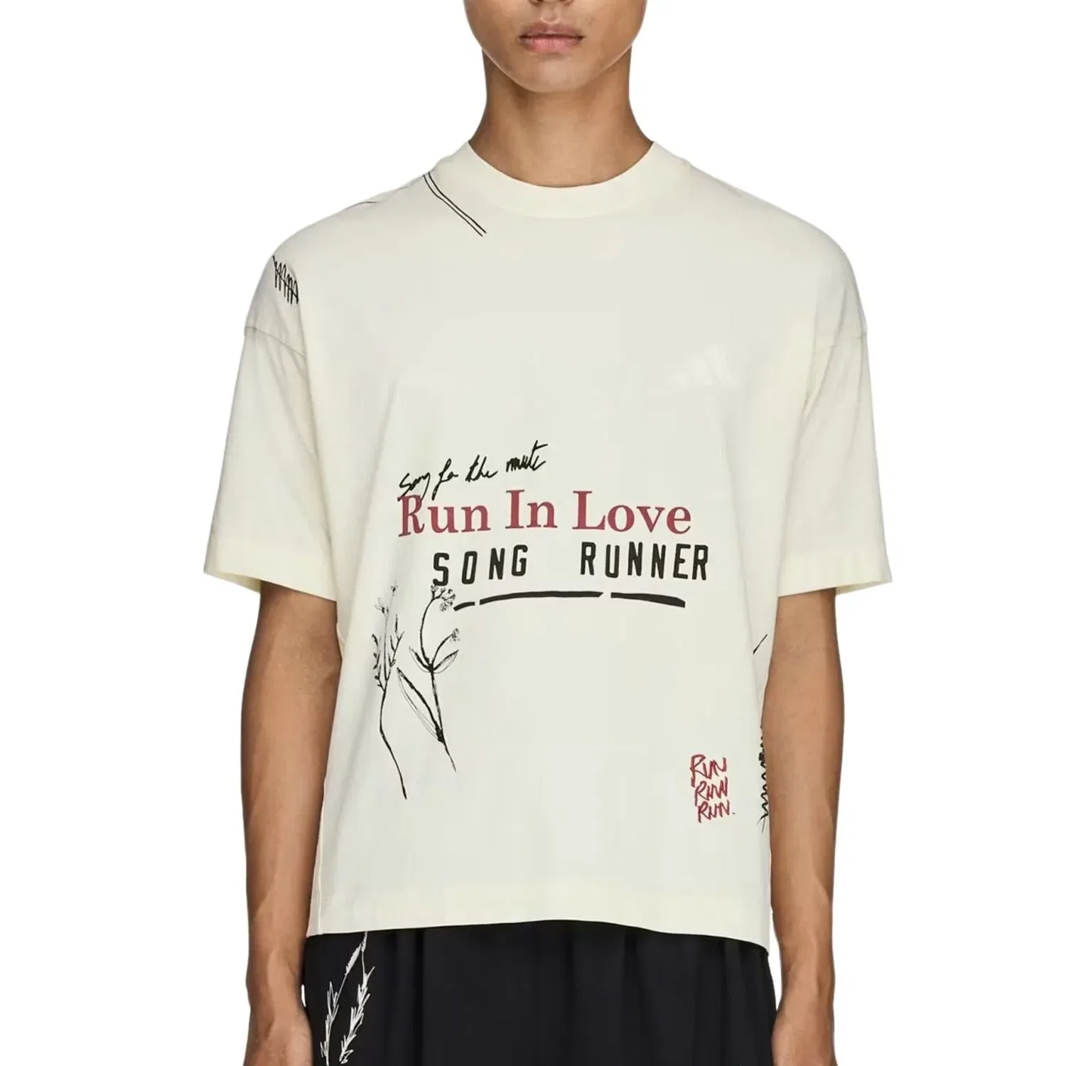 Мужская футболка Song for the Mute T-shirt Asia Sizing 'Craft Khaki' adidas, Craft Khaki — фото 3