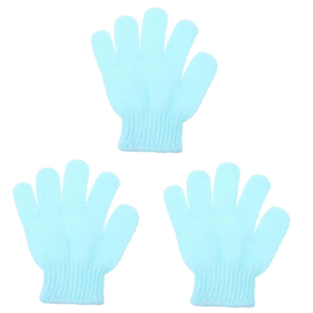 Эксфолиирующие перчатки для ванны, нейлон, FRCOLOR, 30 штук, Blue X 3