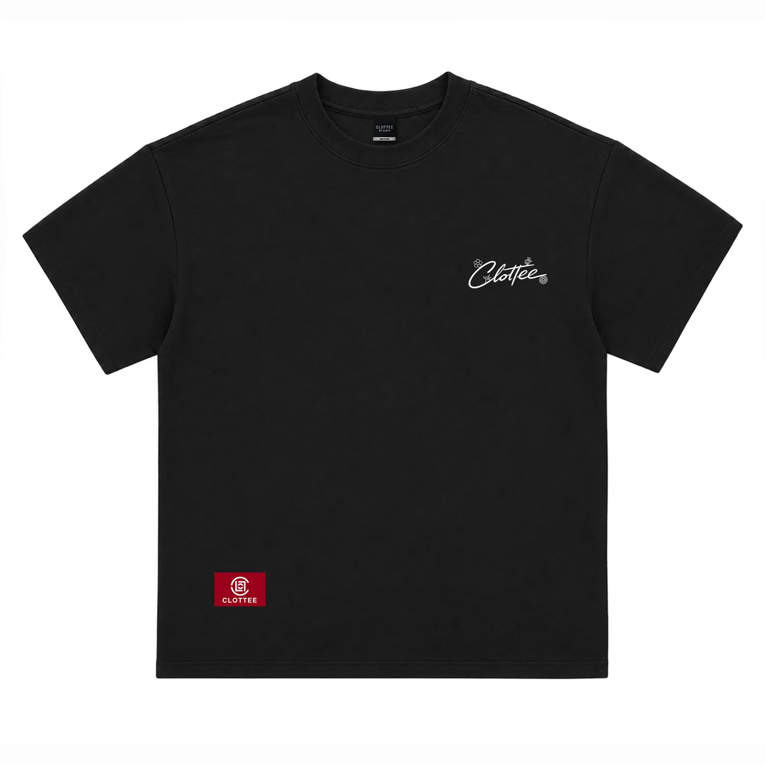 Детская футболка хлопковая с вышивкой CLOT, Black — фото 4