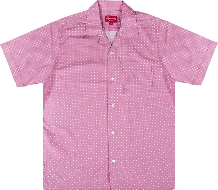 

Рубашка Supreme Polka Dot Short-Sleeve Shirt 'Pink', розовый