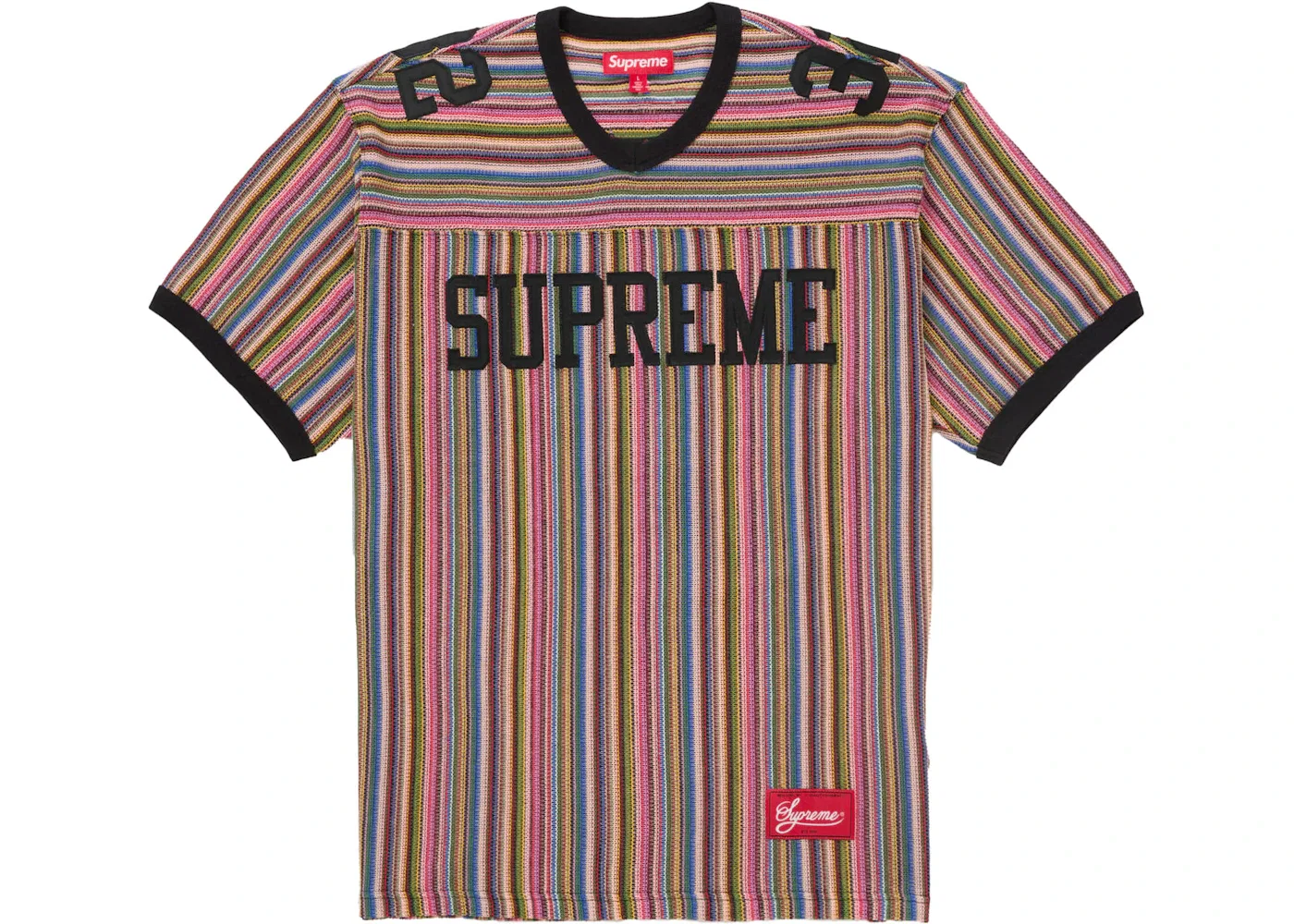 Мужской джемпер с ажурной вязкой Open Knit Football Top Supreme, мультиколор