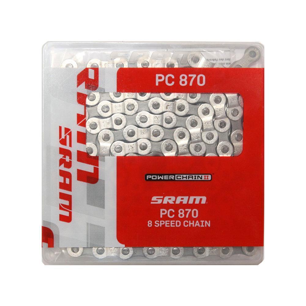 

Цепь 8-кратная - силовая цепь PC 870 SRAM, серебристо-серый