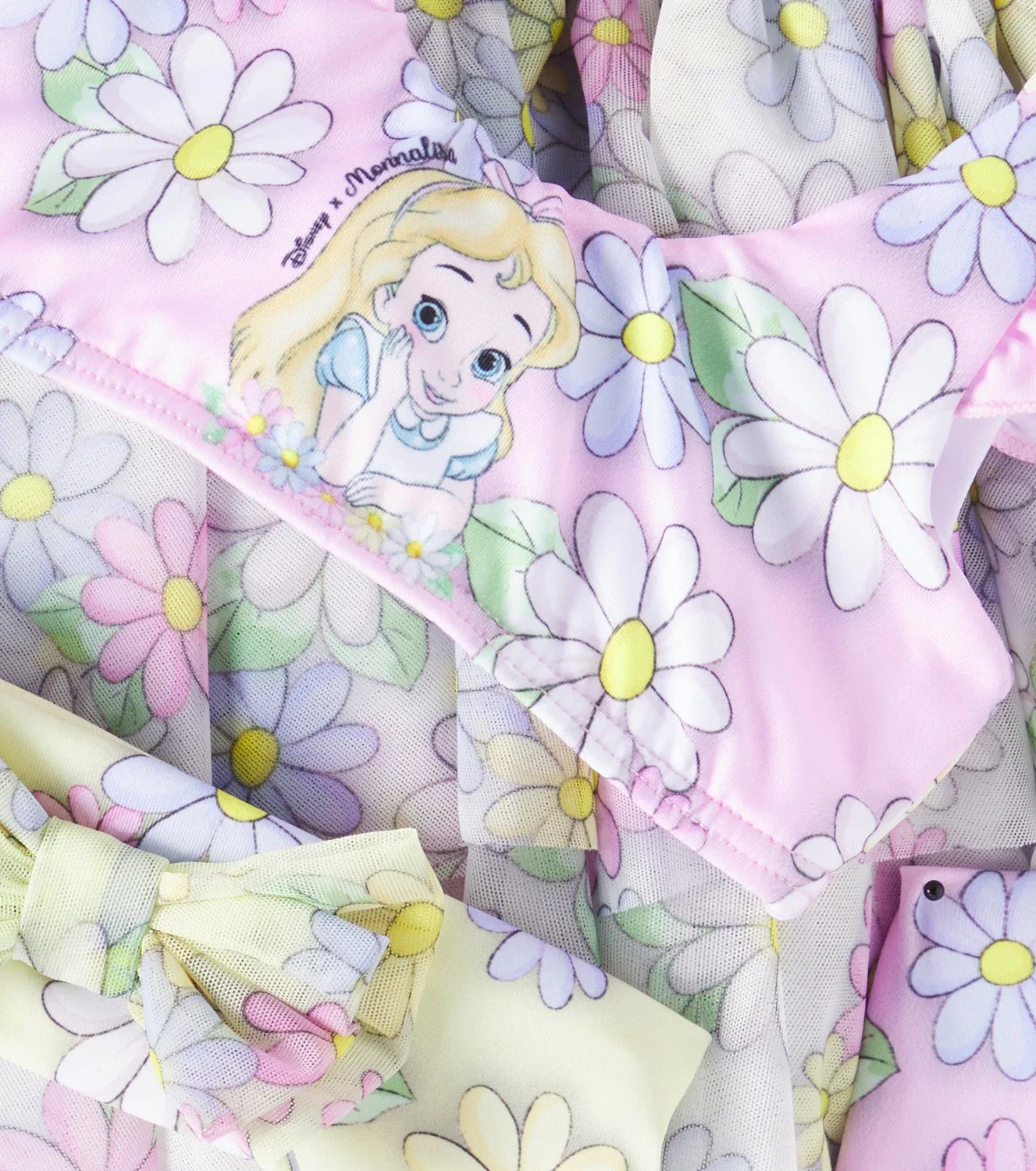 Комплект из юбки, бикини и повязки для волос Baby Daisy Monnalisa, розовый — фото 3