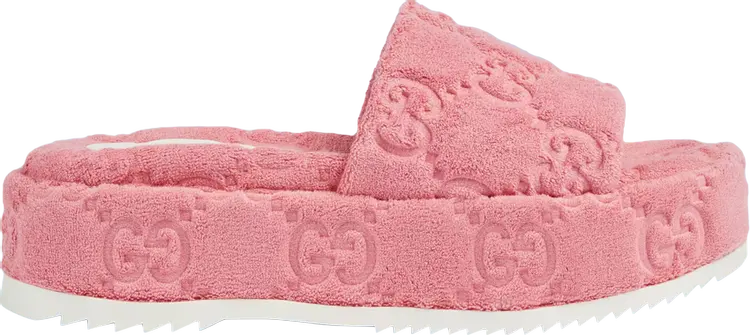 Сандалии Gucci Wmns GG Platform Sandal Wild Rose, розовый