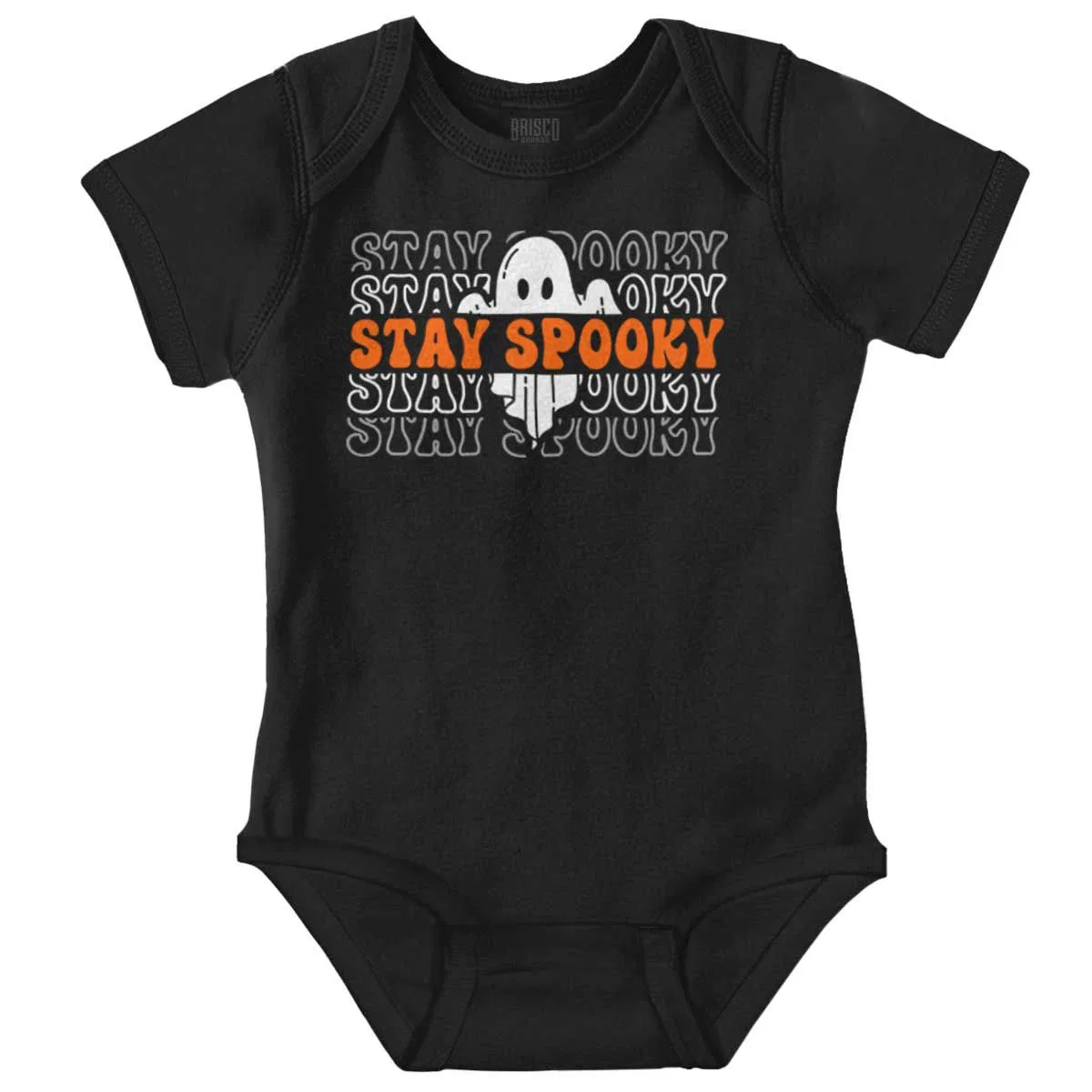 Детское боди с принтом Halloween Ghost Gradient Brisco Brands, Black