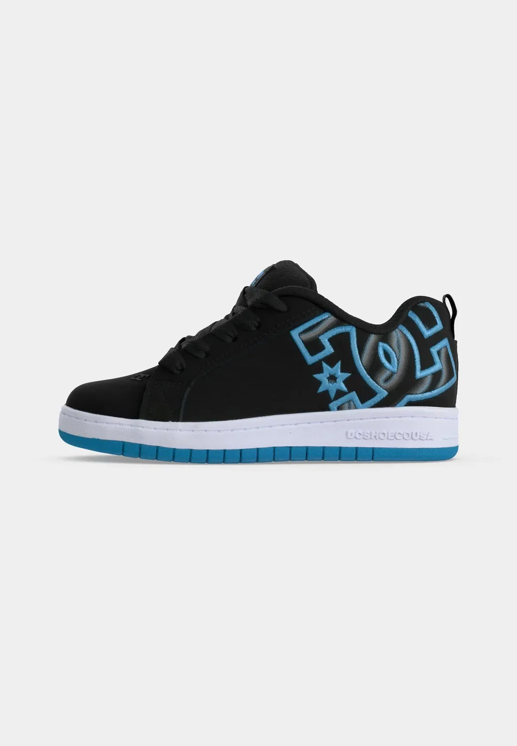 Детские скейтерские кроссовки Court graffik унисекс Dc Shoes, Black/Glow — фото 2