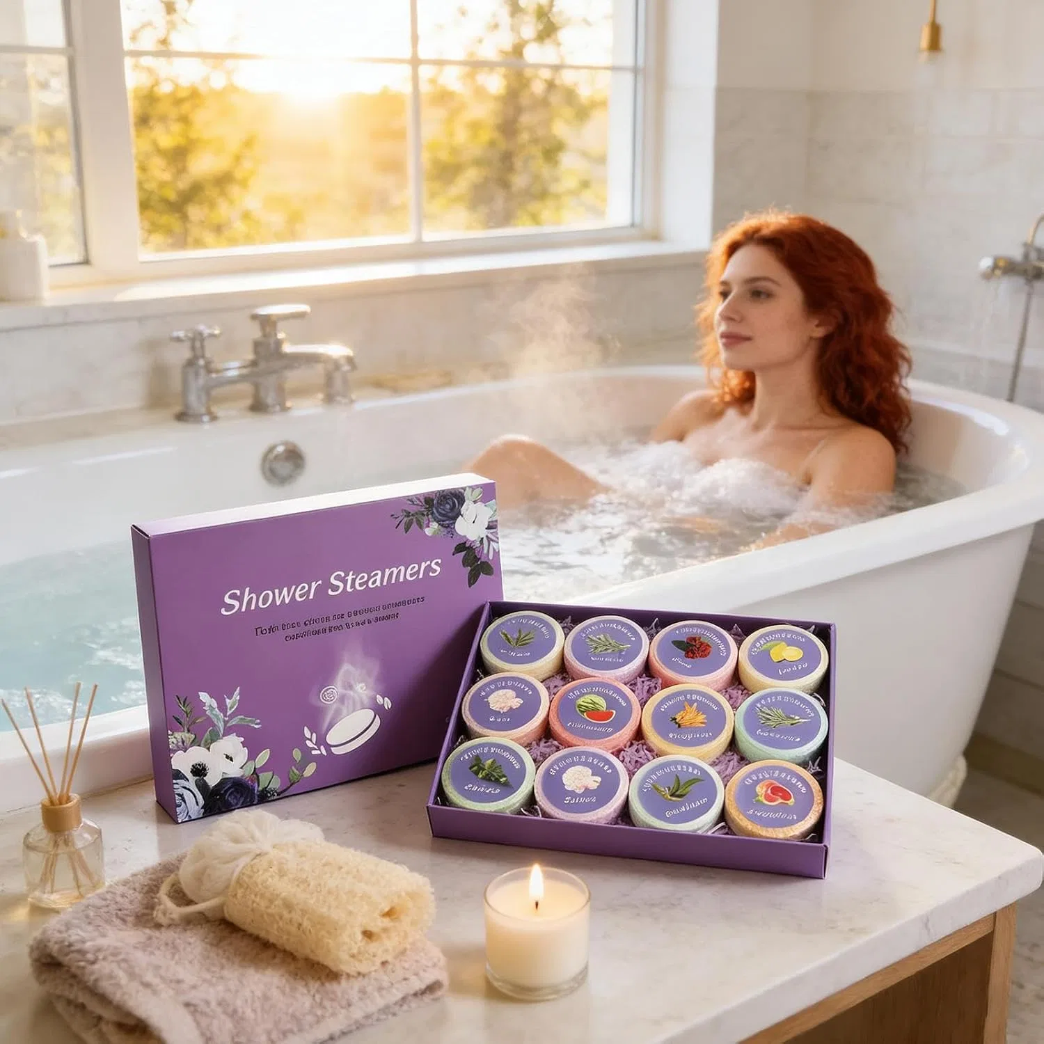 Бомбочка для ванны Aromatherapy, 12 шт, Lila Generisch — фото 2