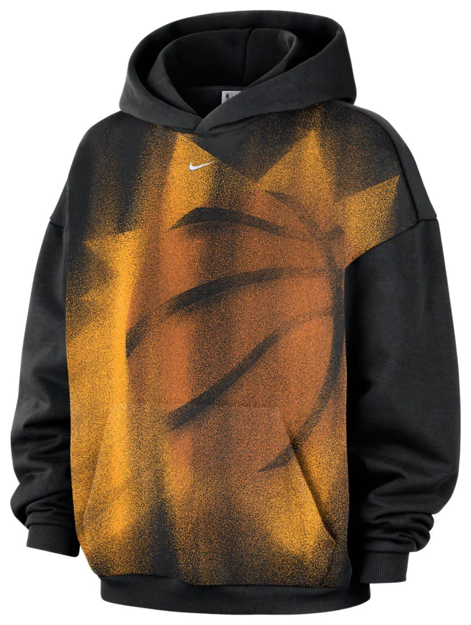 Мужское худи с технологией Therma-FIT Suns Basketball Icon Hoodie Nike, черно-белый