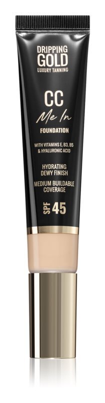 

Жидкий макияж SPF 45 SOSU by Suzanne Jackson Dripping Gold CC Me In, оттенок 04 Beige 35 мл