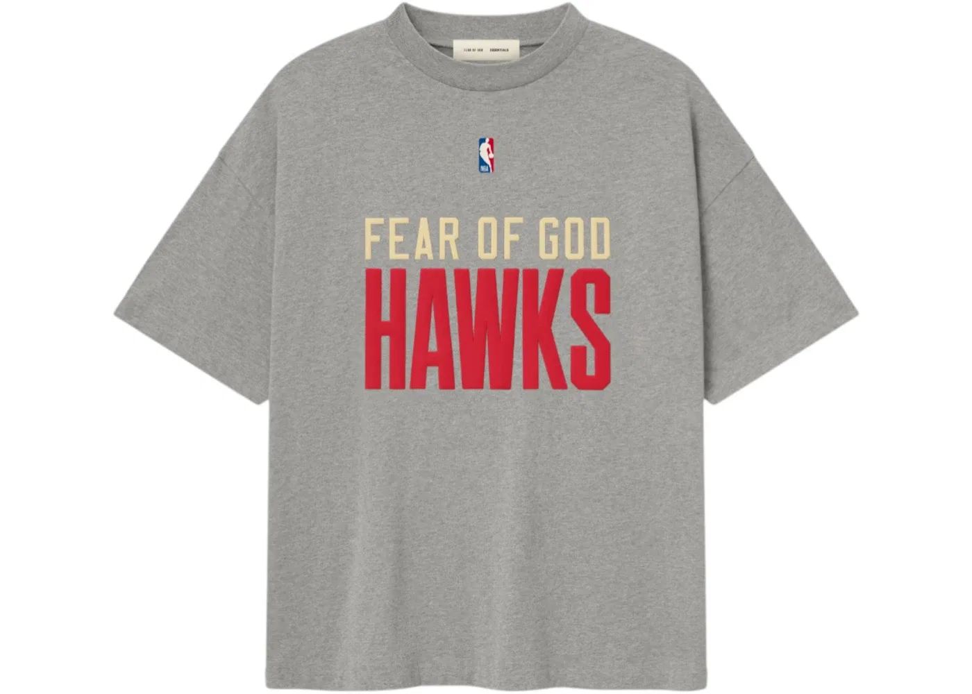 Мужская футболка с принтом Essentials Atlanta Hawks Dark Heather Fear of God, Dark Heather