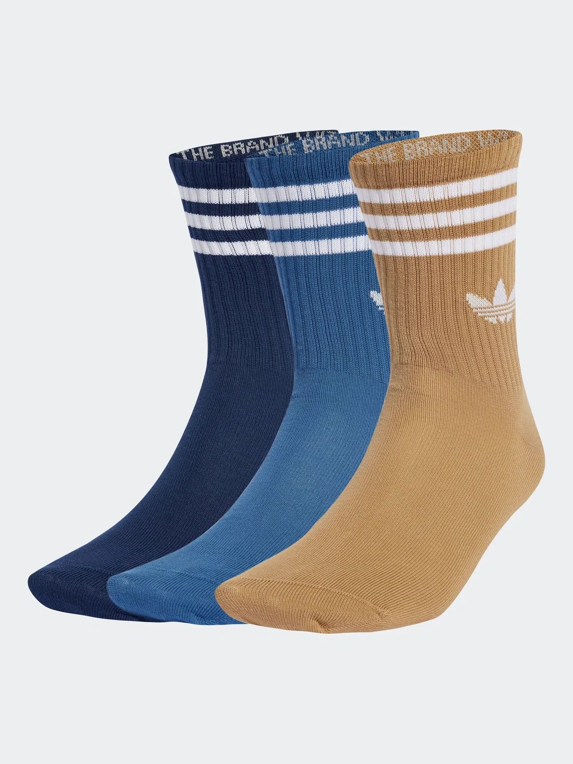 Носки adidas Originals Three Stripe, темно-синие/синие/золотые