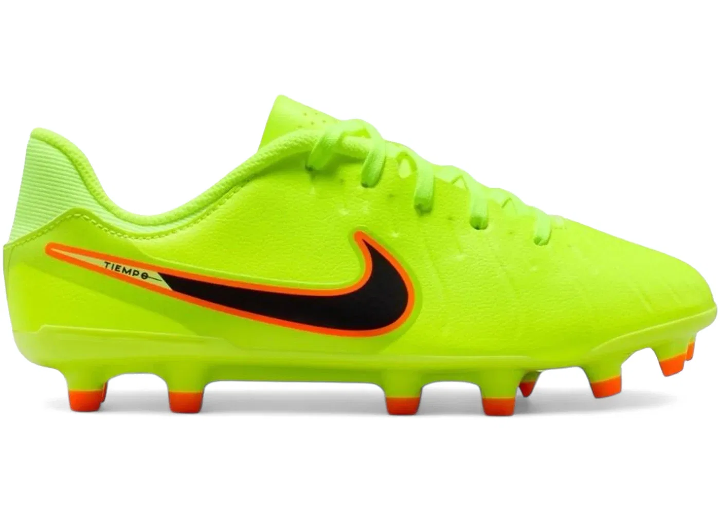Детские бутсы Nike Tiempo Legend 10 Academy FG/MG, Volt/Black