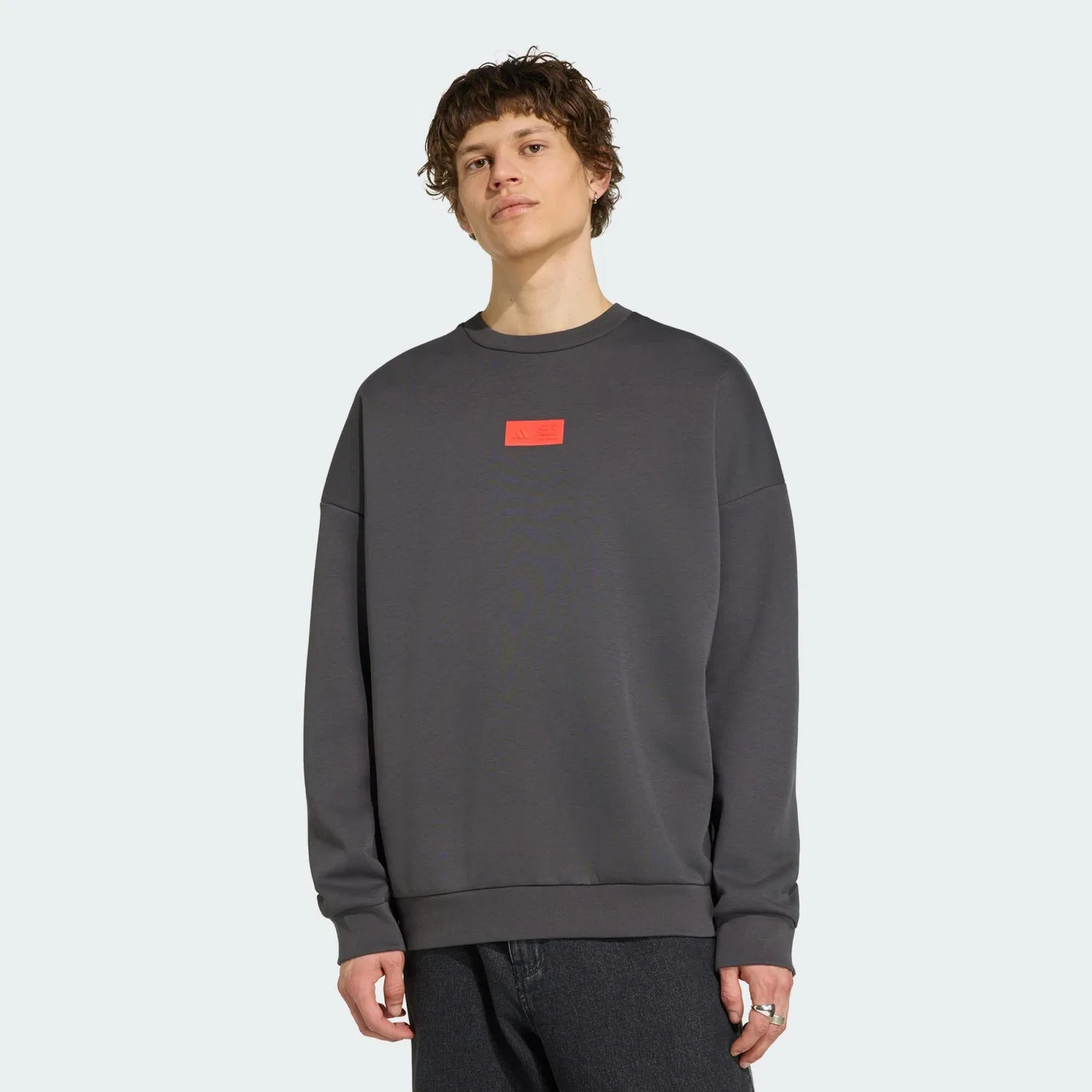 Мужской свитшот свободного кроя Audi Revolut F1 Team Elevated Crew Sweat Adidas, Schwarz Rot