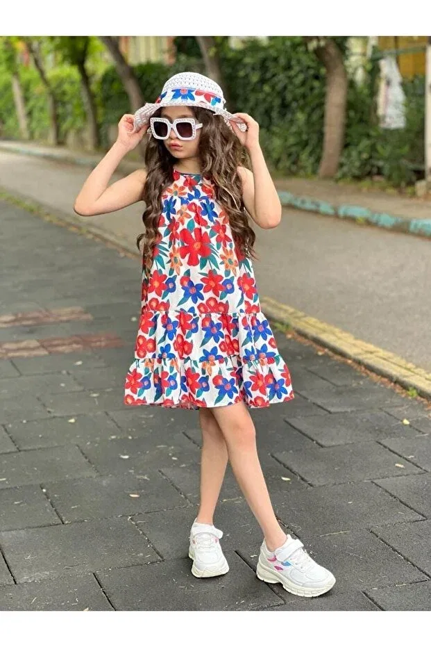 Детское платье для девочек с принтом Holiday Girl's Hat Dress Generic Brands, Multicolored