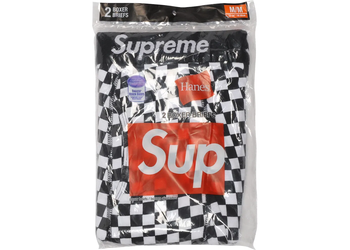 Мужские трусы-боксеры с принтом Supreme Briefs (2 Pack), Checkered