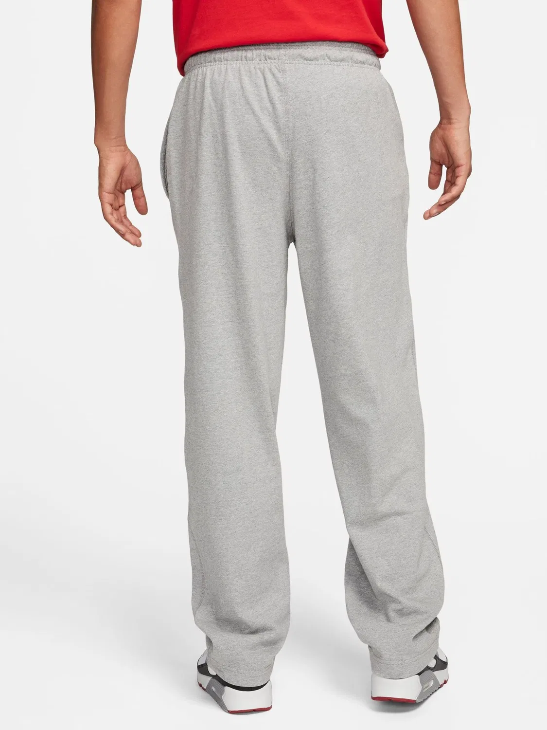 Джоггеры Nike Club Wide Leg Open Hem, серый — фото 2