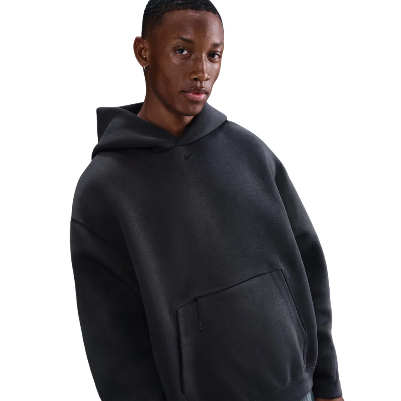 Худи мужское Tech Fleece Nike, цвет Anthracite/Black