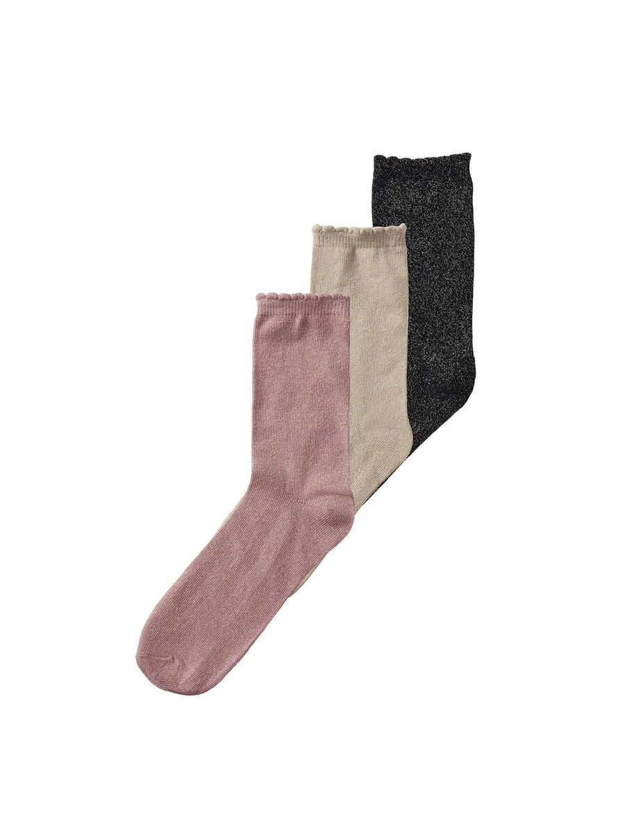 Носки NAME IT 'NKFGlitter' в цветах Kitt, Rose, Black