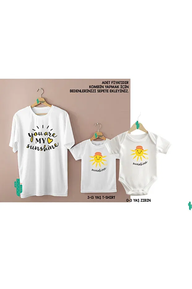Детская футболка для девочек с принтом You Are My Sunshine Cactus Collection, White