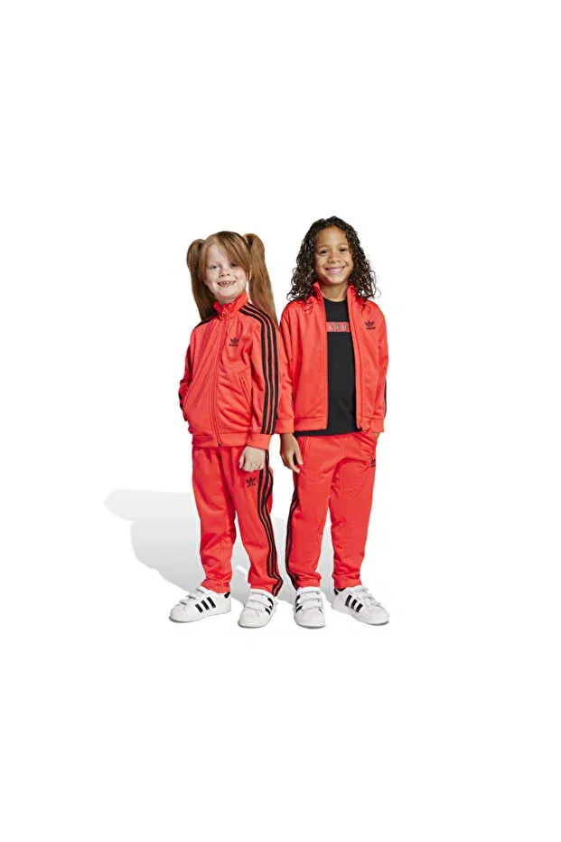 Детские спортивные штаны для девочек с принтом Firebird ts Adidas, Red