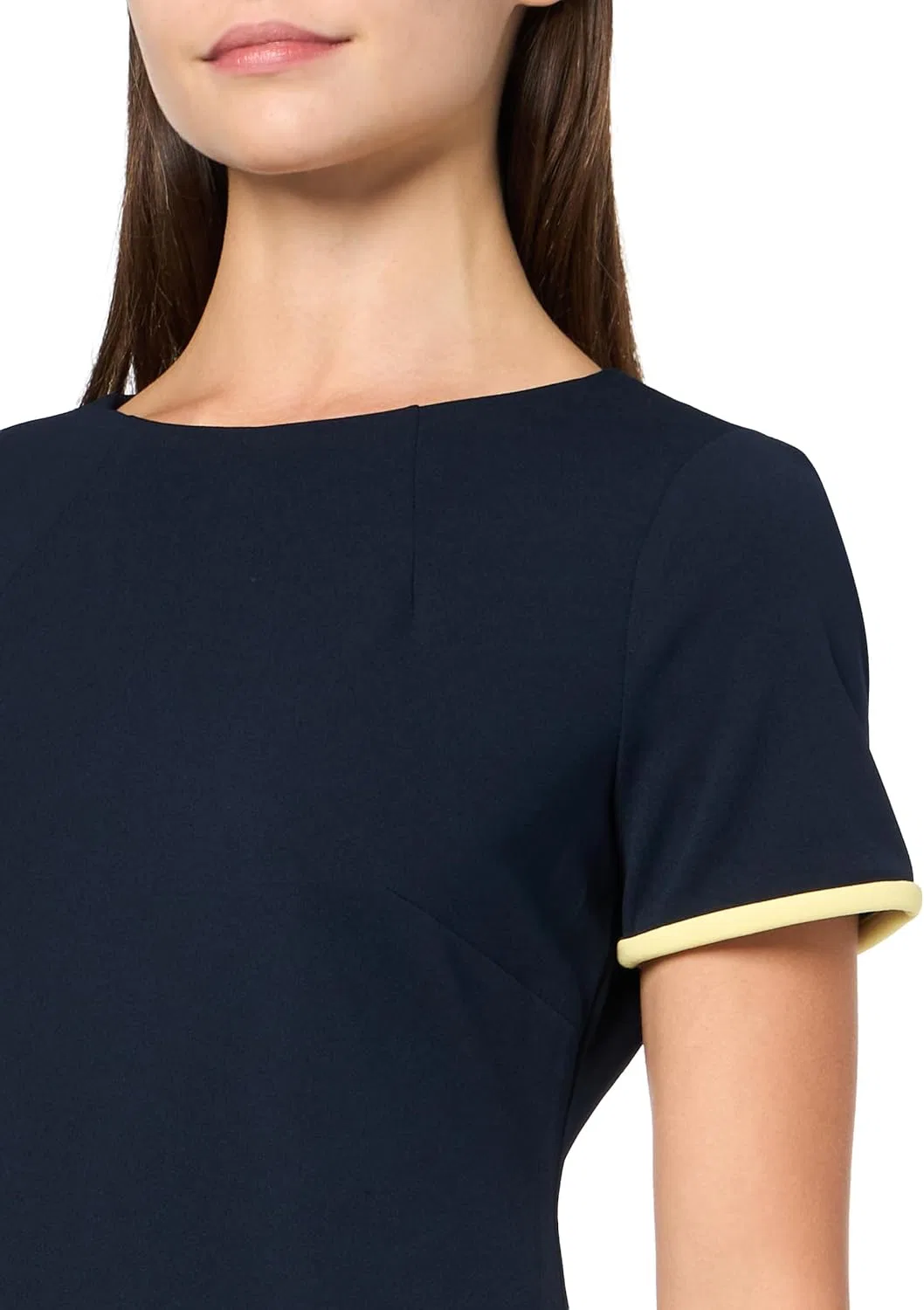 Женское мини-платье с контрастной отделкой Tommy Hilfiger, Sky Captain/Sunshine — фото 3