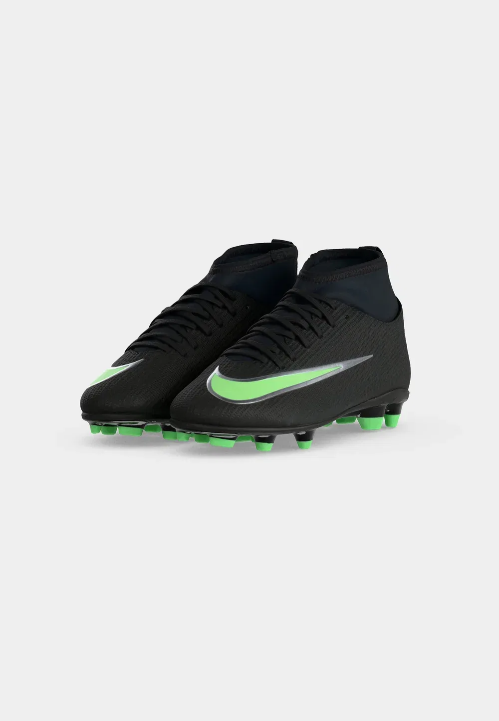 Футбольные бутсы Mercurial Superfly 11 Club FG/MG унисекс - для искусственной травы Nike Performance, Black/Illusion Green — фото 3