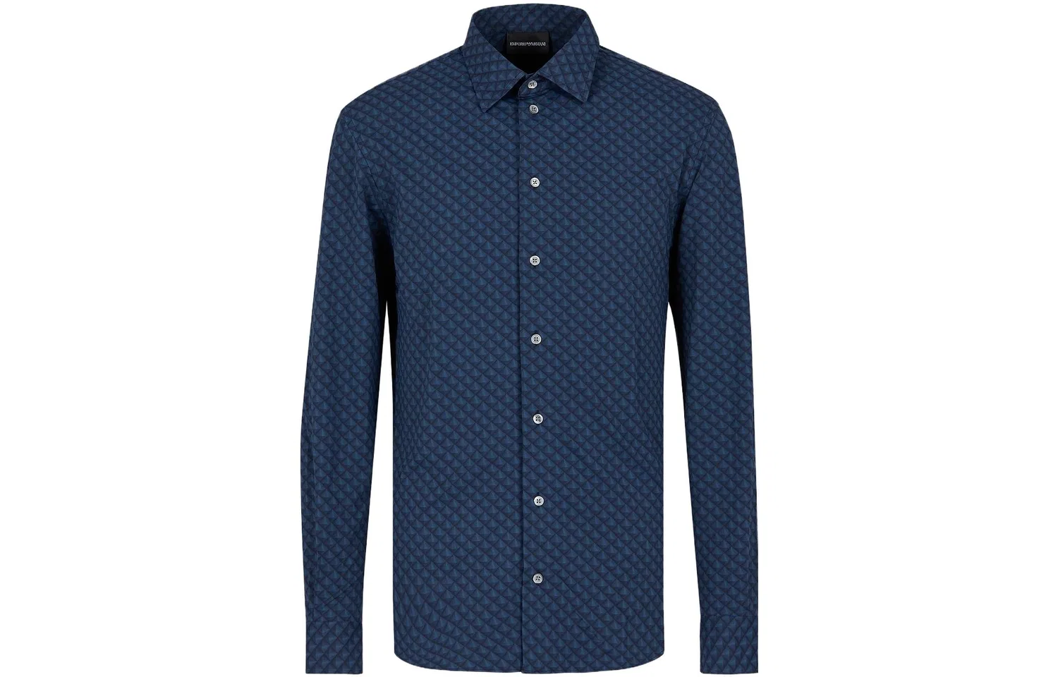 Мужская рубашка с отложным воротником EMPORIO ARMANI, Blue