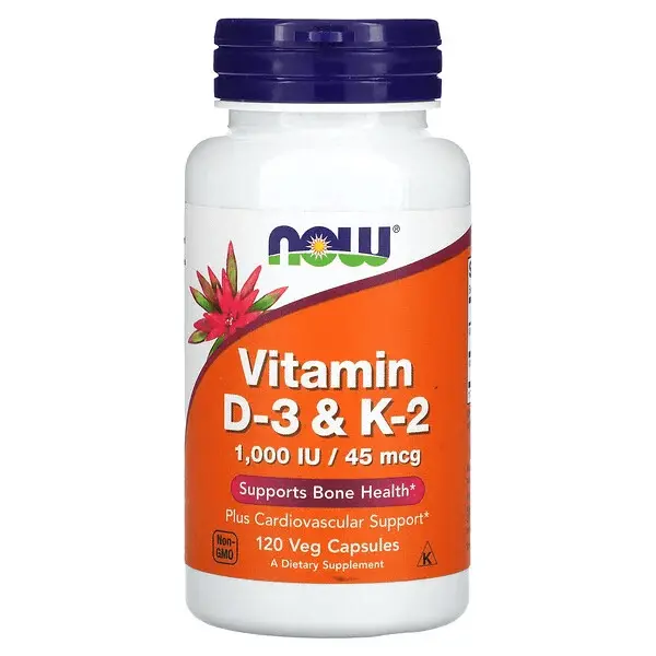 

Витамины D3 и K2 Now Foods, 120 капсул