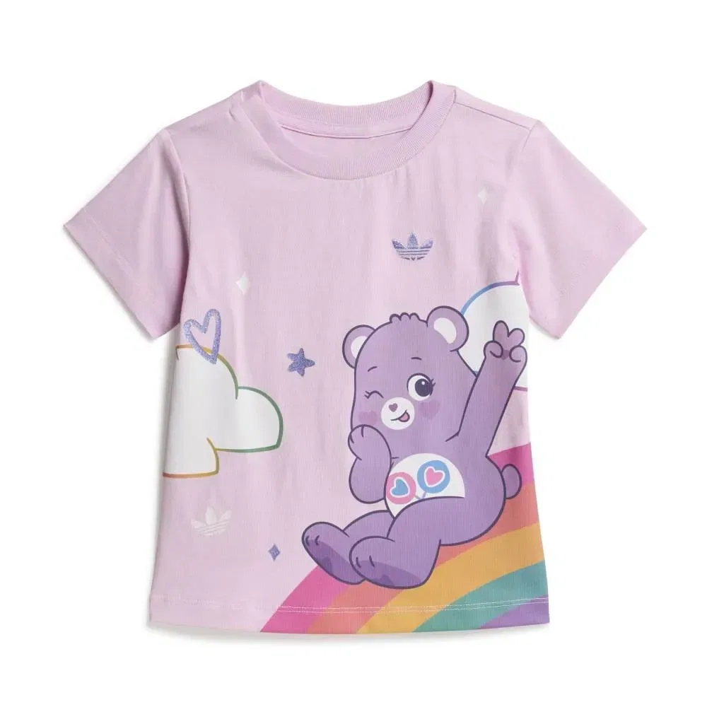 Комплект из футболки и шорт Adidas Originals Care Bears, фиолетовый — фото 2