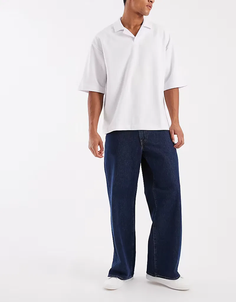 Широкие мешковатые джинсы Levi's среднего, синий