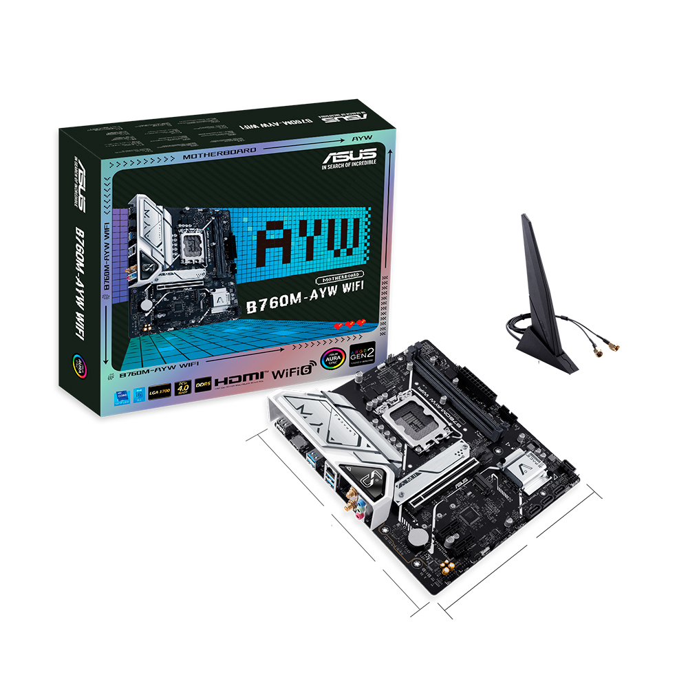Материнская плата Asus B760M-AYW, LGA1700, WIFI, DDR5 — фото 4