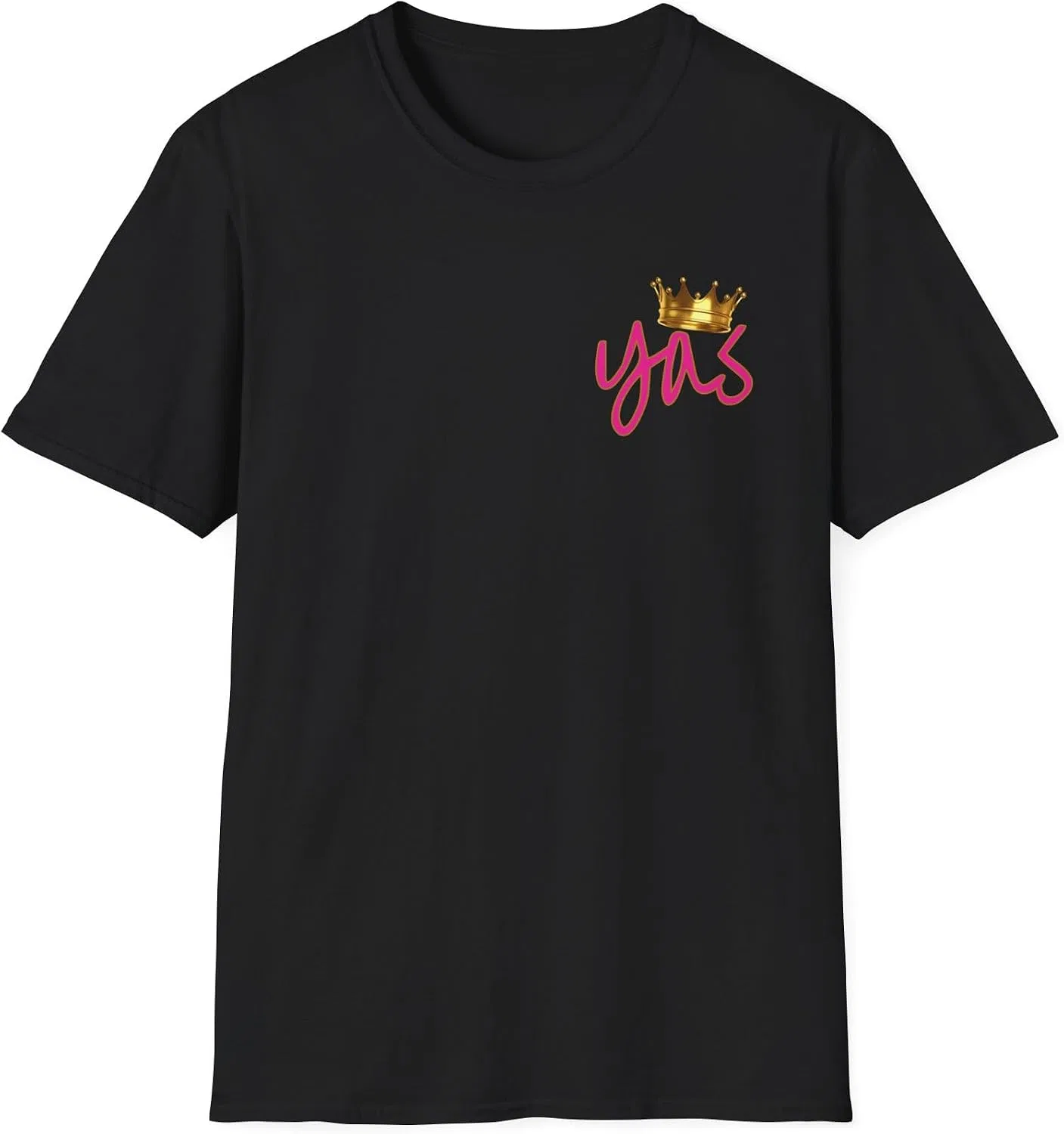 Футболка с принтом Yas Queen Gildan, Black