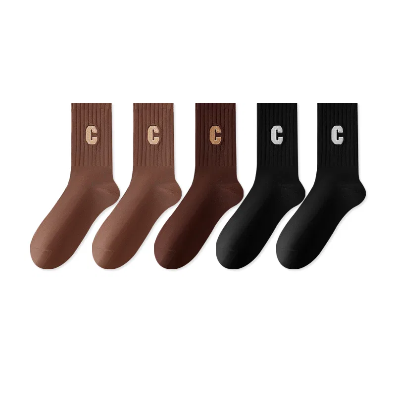 Детские гольфы 5 пар MINISO, Black Coffee Dark Brown