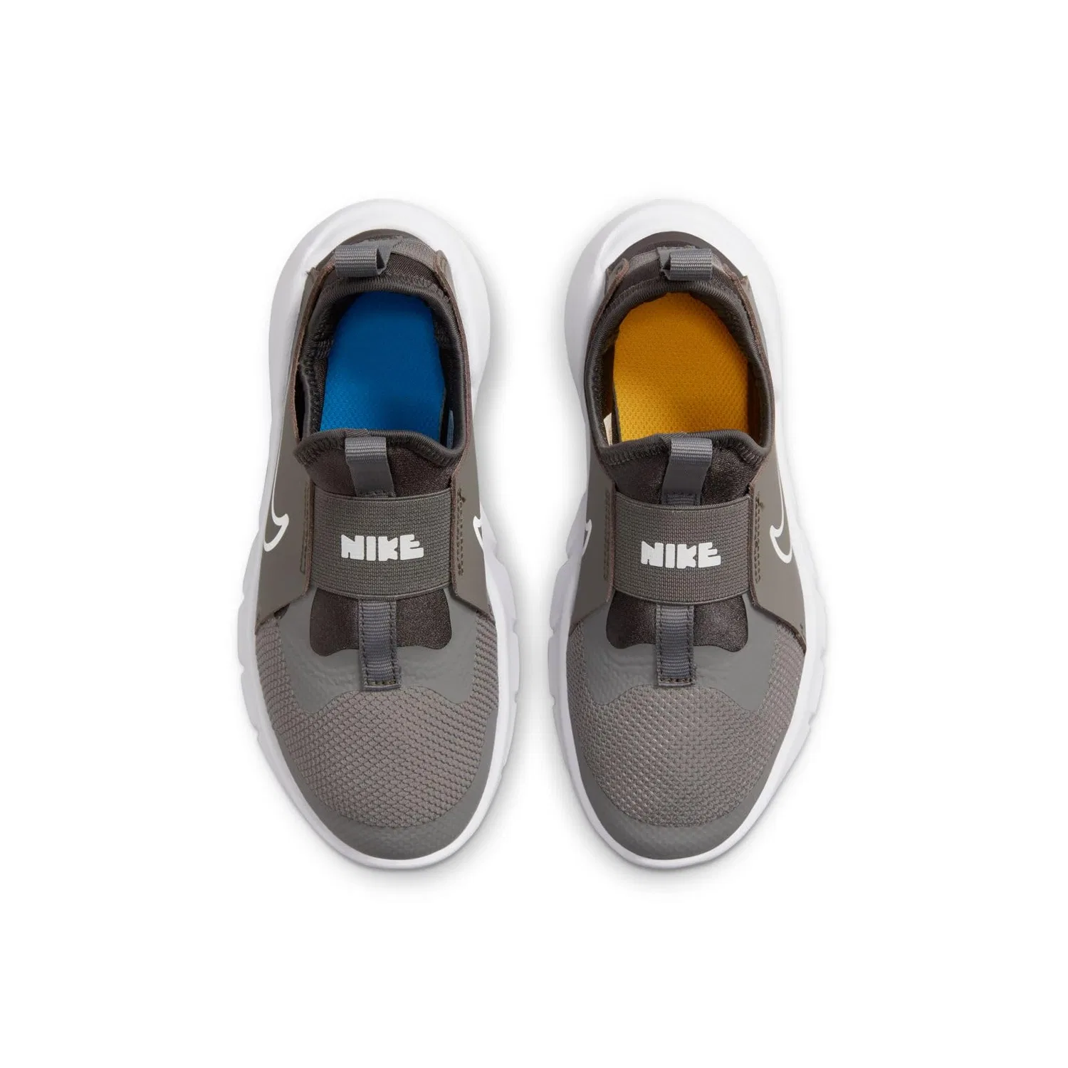Детские кроссовки для мальчиков с гибкой подошвой Flex Runner 2 NIKE, Flat Pewter White Medium Ash Photo Blue — фото 3