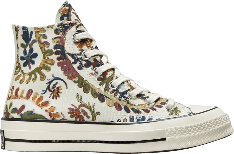 

Кроссовки Converse Wmns Chuck 70 High Fall Florals - Egret, белый