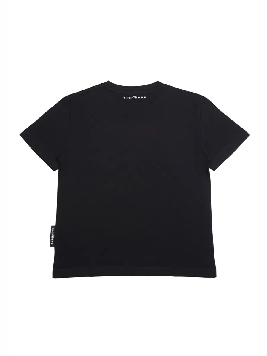 Футболка John Richmond 'T-shirt nera per bambino' черного цвета — фото 2