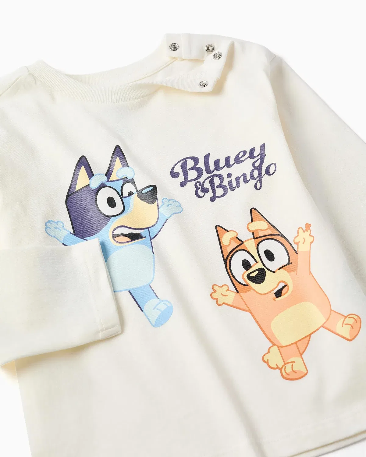 Детская футболка для мальчиков с принтом Bluey Zippy, Blanco — фото 2
