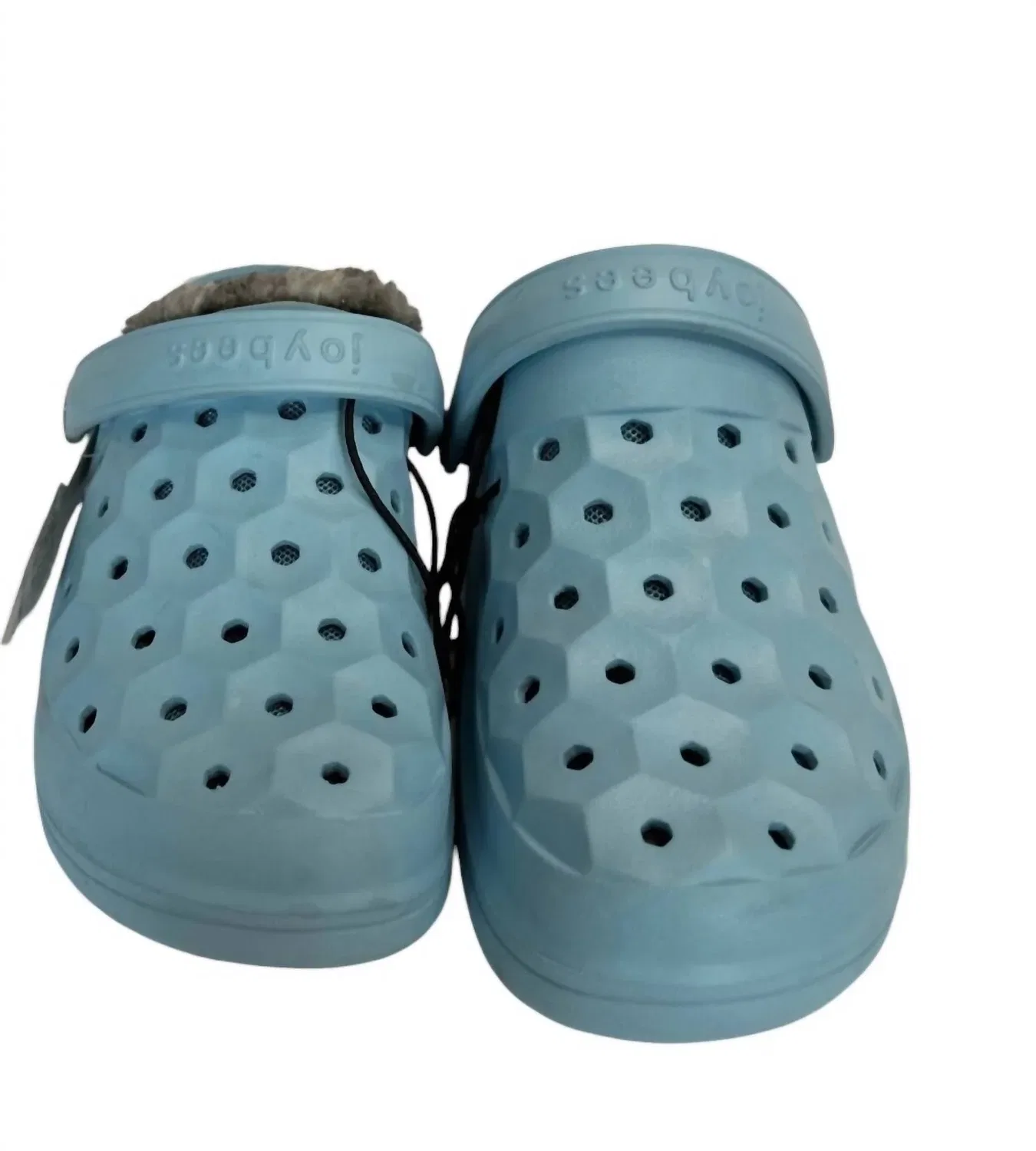 Детские клоги для мальчиков с круглым носом Varsity Lined Clog JOYBEES, Sky Blue/ Grey Cloud — фото 3