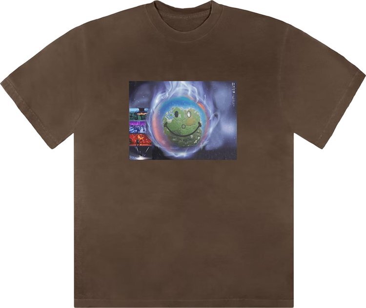 

Футболка Cactus Jack by Travis Scott World Event T-Shirt 'Brown', коричневый
