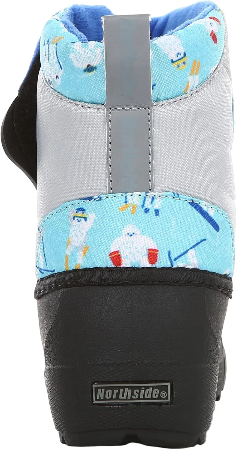 Детские зимние сапоги для девочек с утеплителем Northside Flurrie Insulated Winter Snow Boot, Lt Blue/Multi — фото 4