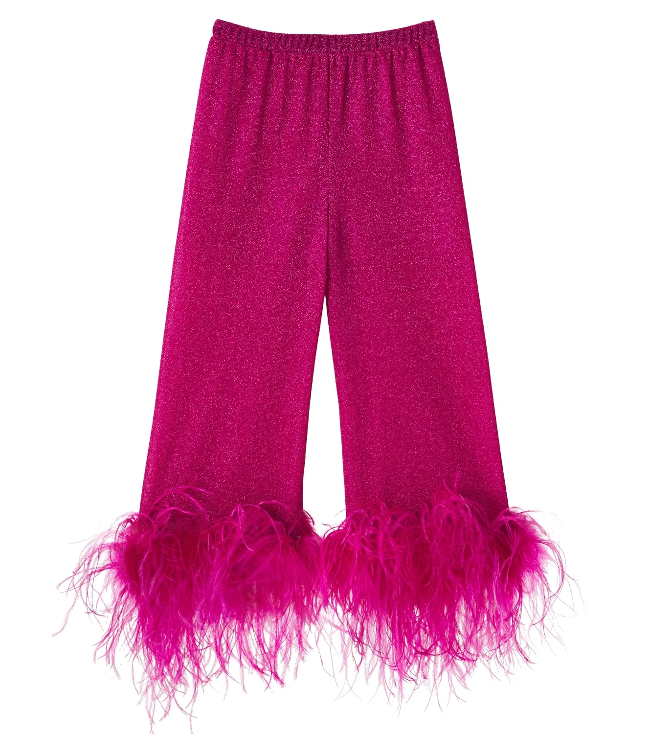 Брюки с отделкой из перьев Lumière Plumage Oseree Kids, фиолетовый