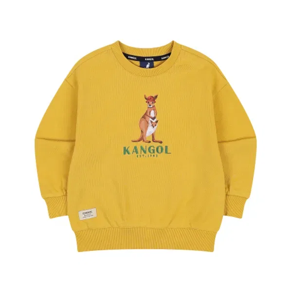 Свитшот с графическим принтом, Kangol Kids, горчичный
