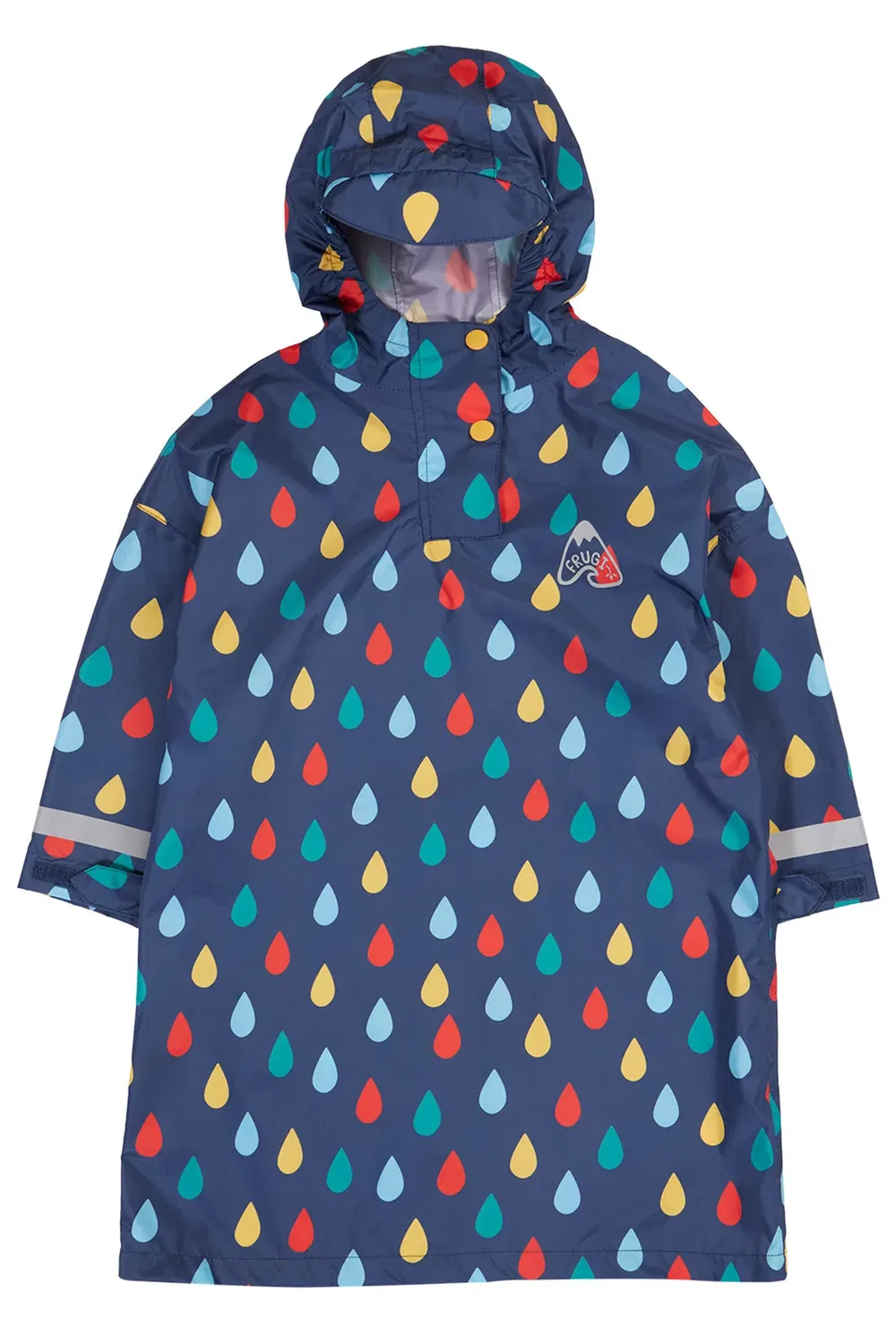 Детский дождевик-пончо Puddle Packaway Frugi, Blue