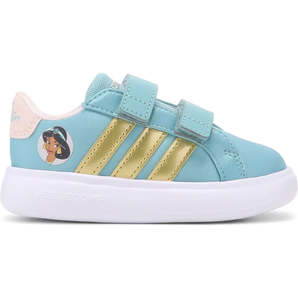 Детские кроссовки Disney Grand Court 3.0 для малышей Adidas, Green Jasmine — фото 2