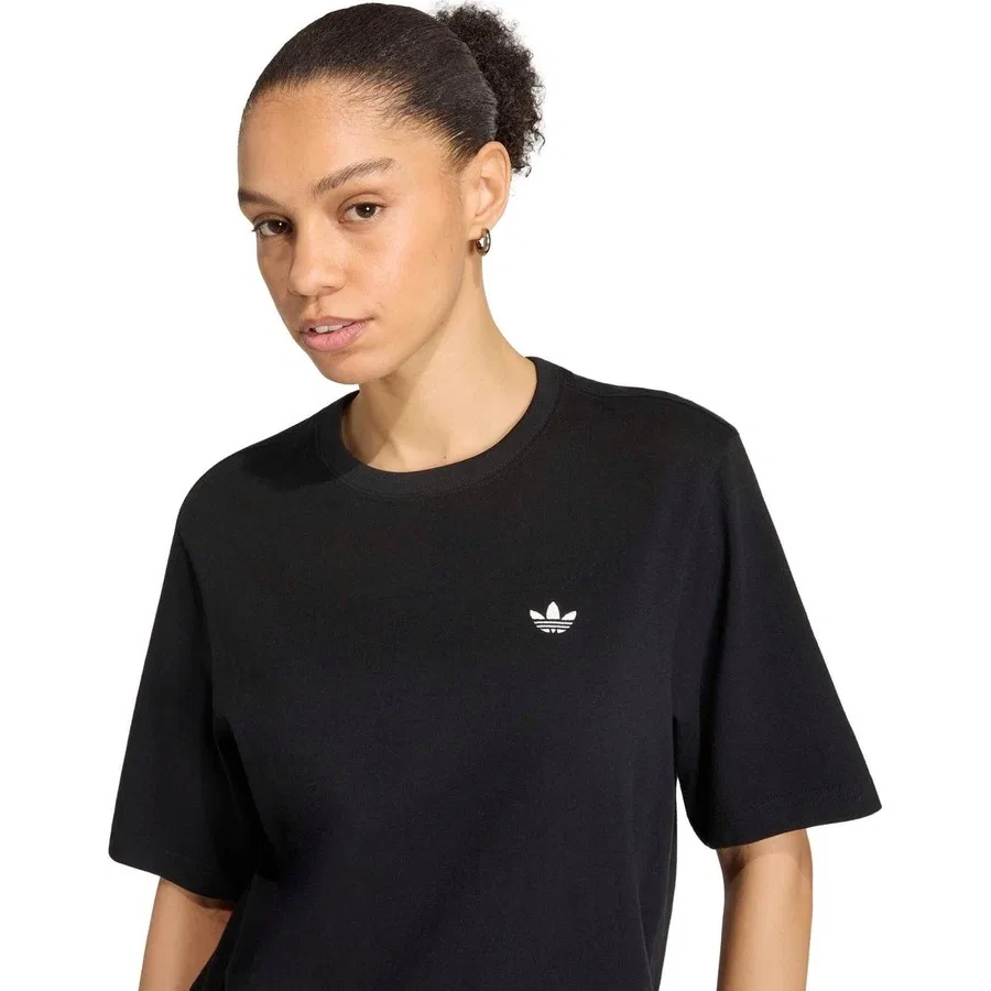 Футболка женская с коротким рукавом adidas Ess Tee, Черный — фото 4