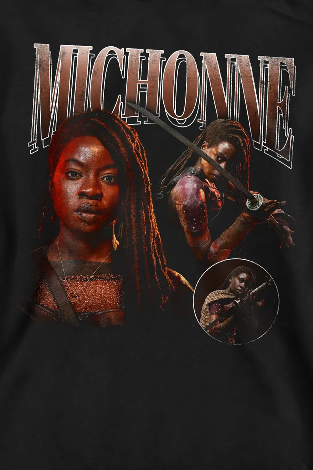 Детский худи The Ones Who Lived Michonne Homage The Walking Dead, Black — фото 2
