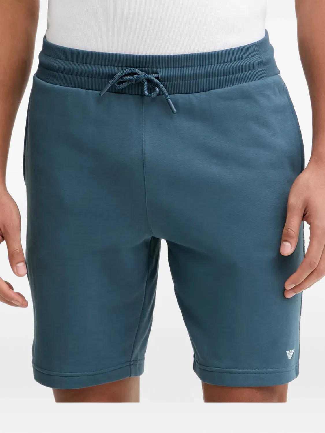 Трековые шорты с логотипом, синие Emporio Armani, синий