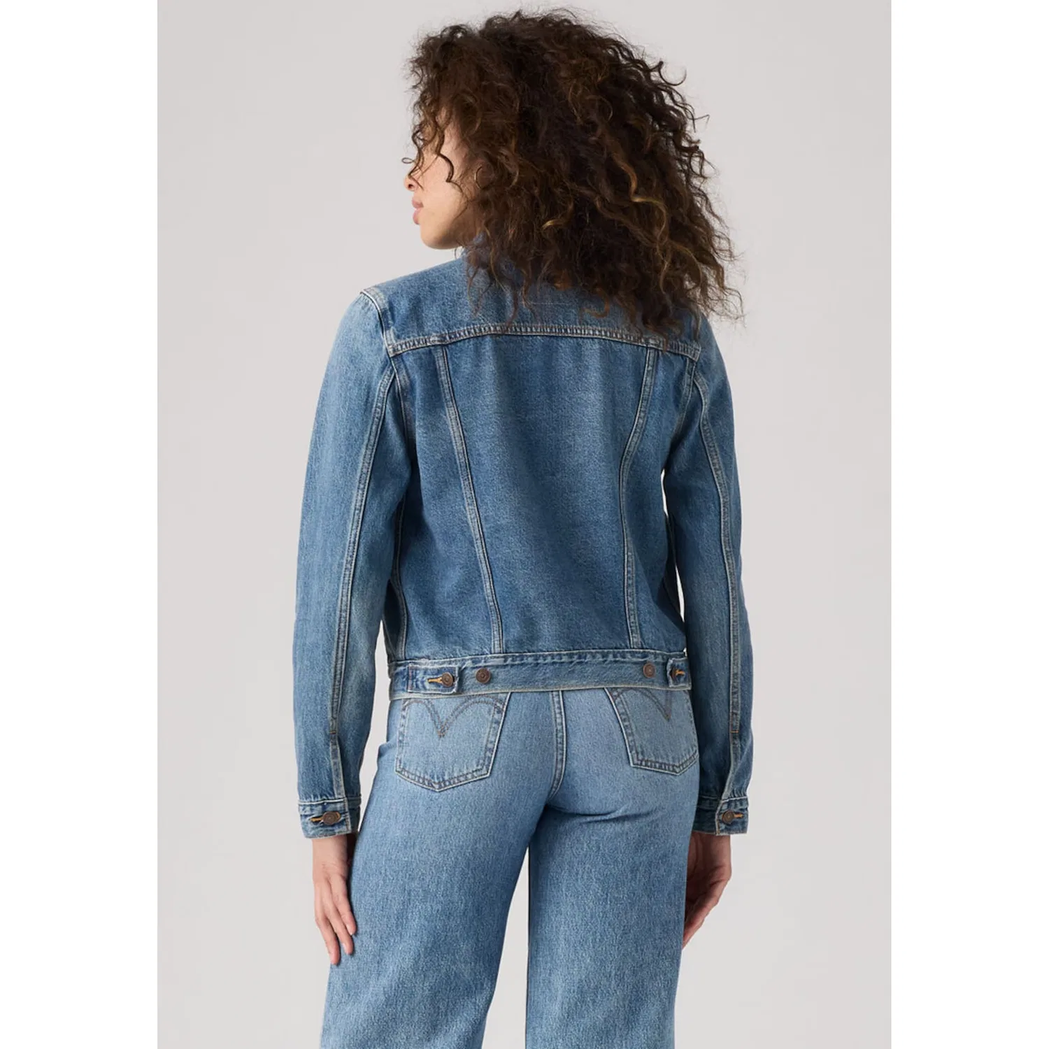Женская джинсовая куртка Original Trucker Levi's, Soft As Butter Dark — фото 4