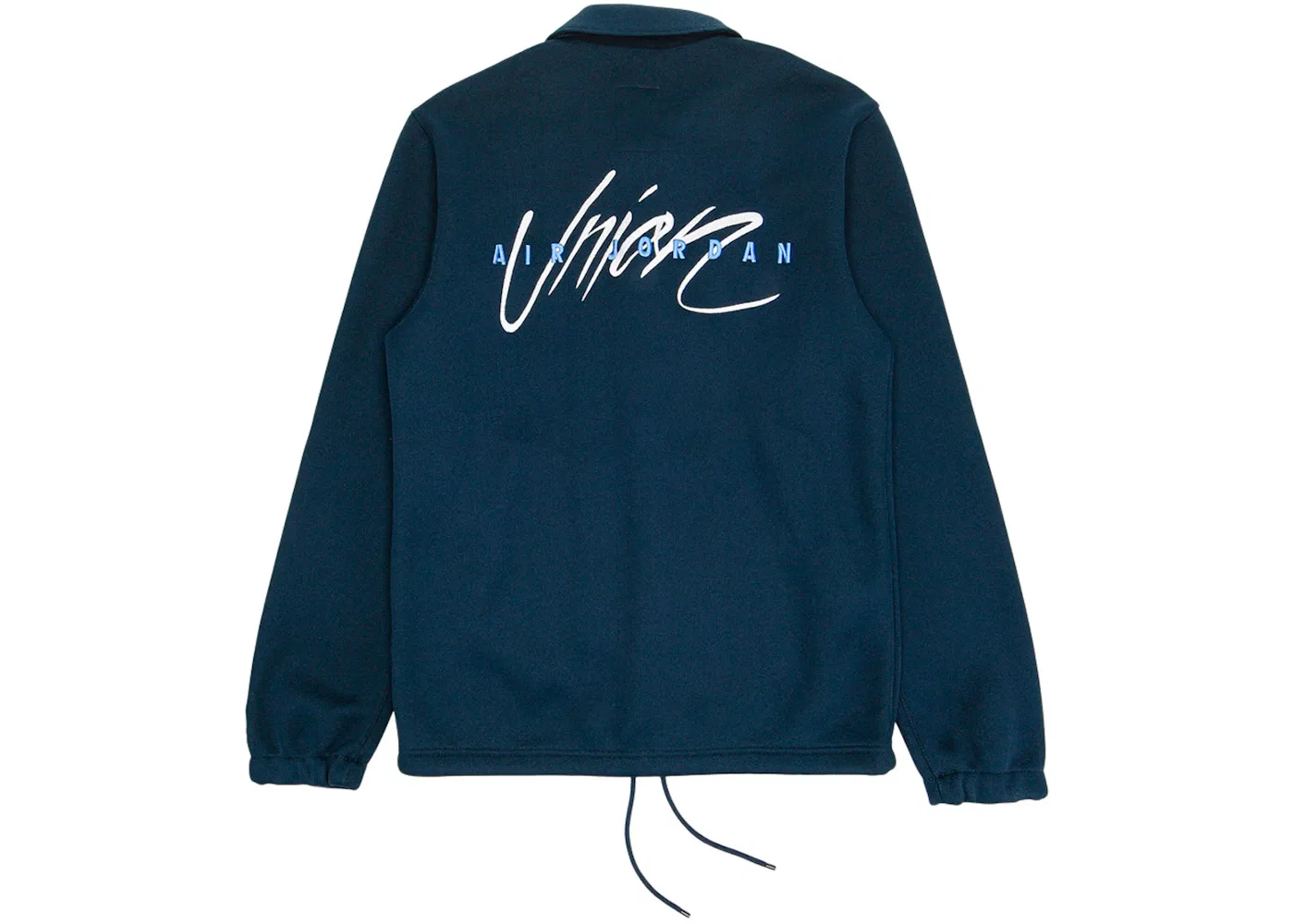Мужская куртка-тренч с принтом Jordan x Union Coaches Jacket Navy — фото 2