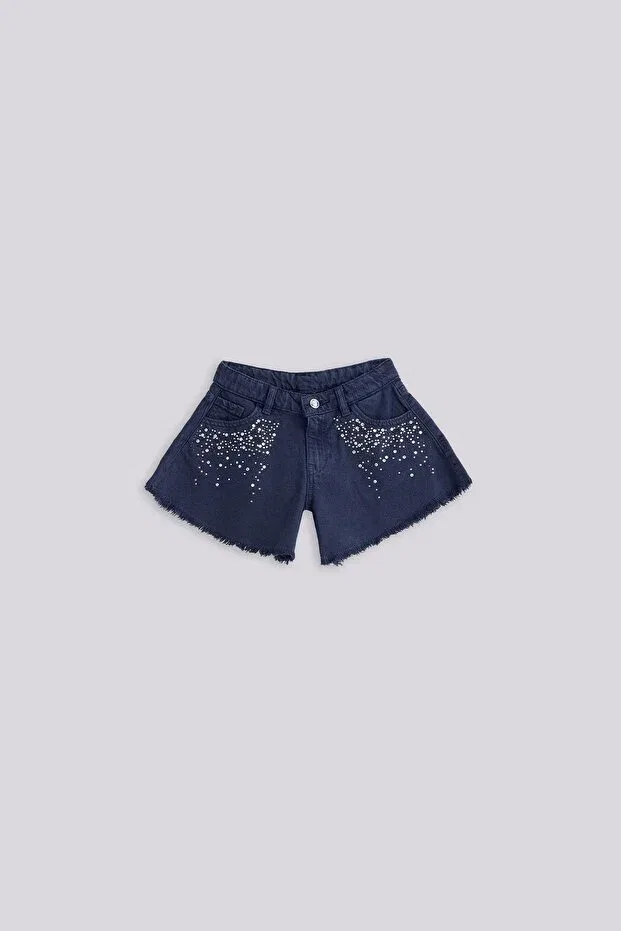 Детские шорты для девочек хлопковые Guess, Blue
